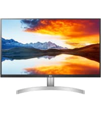 LG 27UL500-W 27-inch 4K UHD (3840 x 2160) UltraFine Computer Monitor, IPS, AMD FreeSync, HDR10, HDMI, DisplayPort, Black Stabilizer, White