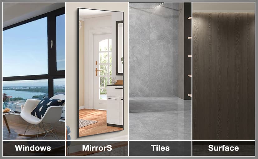 S6 Window Cleaner Robot with Leather Belt Dual Water Spray 3500Pa Houshold Window Cleaning Robot with AI Path Planning Low Noise Glass Cleaning Robot for Frame/Frameless Glass