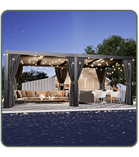 Aoxun Louvered Pergola 10' x 10' Outdoor Aluminum Pergola with Adjustable Top for Decks, Gardens and Backyards, Gray