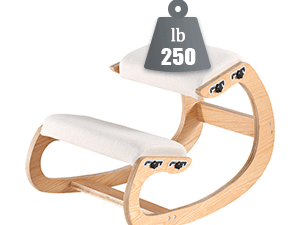 Adjustable Kneeling Chair, Wooden Ergonomic Chair Knee Chair Posture Chair - Improve Your Posture with an Angled Seat for Home,Office (Wood Color+ Pads)