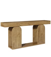 Tribesigns 70.86-Inch Console Table for Entyrway, Farmhouse 2-Tier Entry Entrance Table, Narrow Long Sofa Table Behind Couch, Rustic Brown