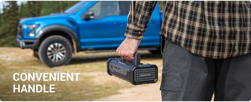 AVAPOW 6000A Car Battery Jump Starter(for All Gas or up to 12L Diesel) Powerful Car Jump Starter with Dual USB Quick Charge and DC Output,12V Jump Pack with Built-in LED Bright Light