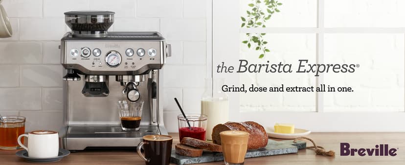 Breville Barista Express Espresso Machine BES870XL, Brushed Stainless Steel