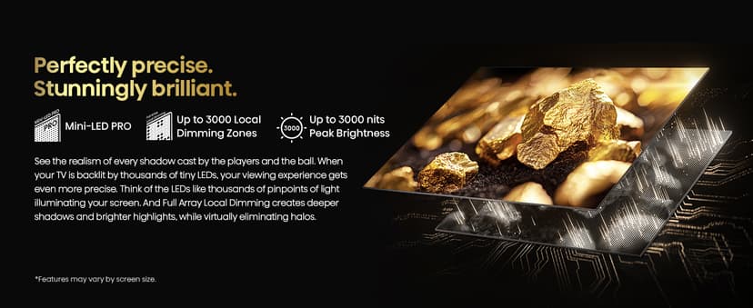 Hisense 55" Class U7 Mini-LED ULED 4K UHD Google Smart TV (55U75QG, 2025 Model) - QLED, Native 165Hz, VRR 288, Up to 3000 Nits, HDR10+, Dolby Vision IQ · Atmos, IMAX Enhanced, 2.1.2 Ch Surround