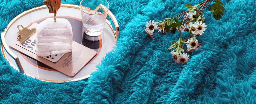 Cottonblue Weighted Blanket 15lbs, Sherpa Faux Fur Reversible Luxury Snugly Long Fur Warm Heavy Blanket 60x80 inches, Warm Plush Sherpa Weighted Blanket Queen Size for Couch Sofa Bed, Teal Green
