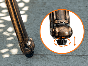 7-Piece Patio Furniture Dining Set, All-Weather Cast Aluminum Outdoor Table and Chairs for 6, Includes 4 Fixed Chairs & 2 Swivel Chair & 60’’ Rectangular Dining Table, Red