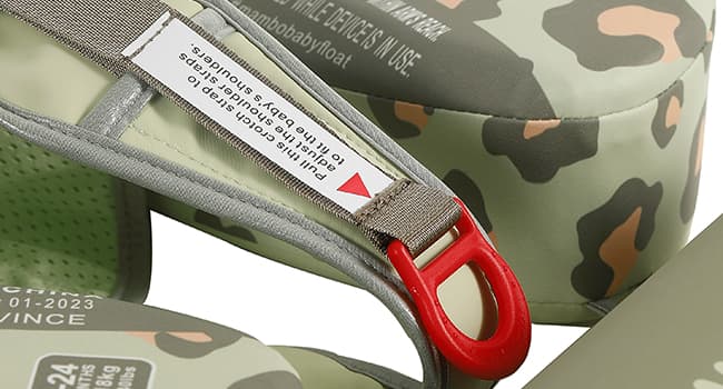 Mambobaby Baby Swim Float with Canopy Non-Inflatable Infant Pool Float with Tail 3-24 Months Avoid Flip Solid Skin-Friendly Material for Toddler Boys Girls