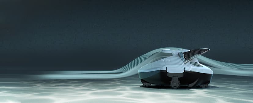 AIPER Cordless Robotic Pool Vacuum, Self-Parking Technology, Portable, Ideal for Above-Ground Flat Pool up to 40 Feet