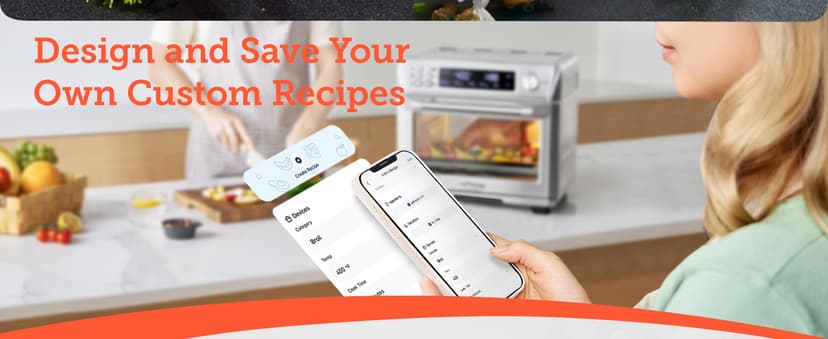 COSORI Smart 12-in-1 Air Fryer Toaster Oven Combo, Airfryer Convection Oven Countertop, Bake, Roast, Reheat, Broiler, Dehydrate, 75 Recipes & 3 Accessories, 26QT, Silver-Stainless Steel