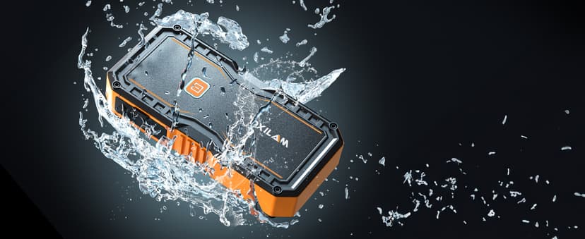 OXILAM Jump Starter 6000A for All Gas/12L Diesel, Car Battery Jumper Starter Portable, 12V Lithium Jump Box with Jumper Cables, LED Display, LED Light, Power Bank with USB, Type C Port