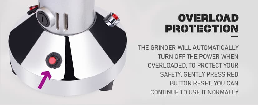 150g Grain Mill, 304 Stainless Steel Spice Grinder, 1500W High-speed Commercial Flour Mill, Superfine Flour Mill Grinder for Home, Grain Mill for Flour