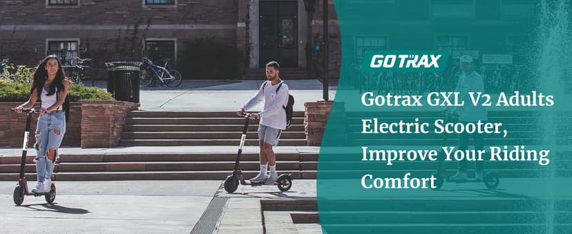 Gotrax GXL V2 Electric Scooter, 8.5" Solid Tire, Max 9 Mile and 15.5Mph Speed Power by 250W Motor, Lightweight 25.95lb, Cruise Control Aluminum Alloy Frame Foldable Commuting Escooter for Adults 13+