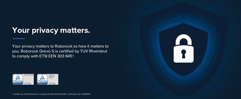 roborock Qrevo S Robot Vacuum and Mop, Self-Drying, Auto Mop Washing, 7000Pa Suction, Self-Emptying & Refilling, 10mm Auto Lifting, 200RPM Spinning Mops, Smart Obstacle Avoidance, Black