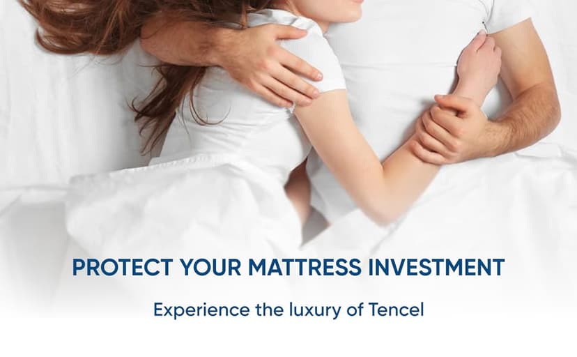 King Size Luxury Tencel Mattress Protector, 100% Waterproof, Ultra Soft, Naturally Cooling & Breathable, Deep Pocket Up to 18"