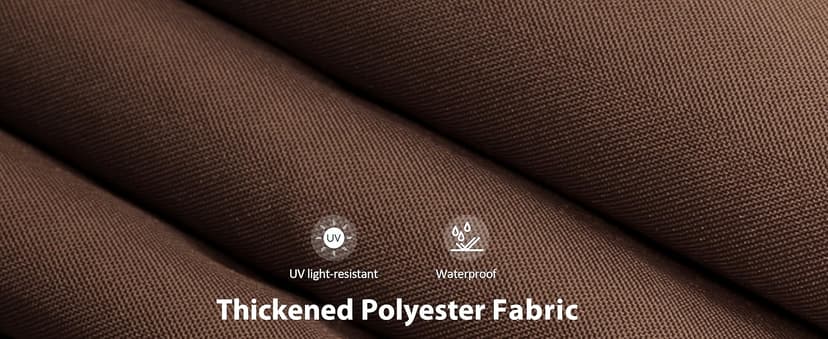 MCombo 3-Seat Outdoor Patio Swing Chair, 2-in-1 Convertible Porch Swing Glider Chair with Removable Cushions, Adjustable Canopy & Pillows for Backyard, Deck, Garden, 4068 (Brown)