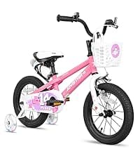 JOYSTAR Unicorn Kids Bike for Girls Ages 2-9 Years Old, 12 14 16 18 Inch Kids Bike with Training Wheels, Doll Seat, Streamers and Basket, Toddler Girls Bike, Multiple Colors