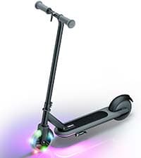 Hiboy Q2 Lite Electric Scooter with Seat for Kids Ages 4-10 - UL Certified, Up to 9.3 MPH with 100W Motor, 3-Speed Adjustable, Rear Basket, LED Neon/Brake Lights, LCD Display