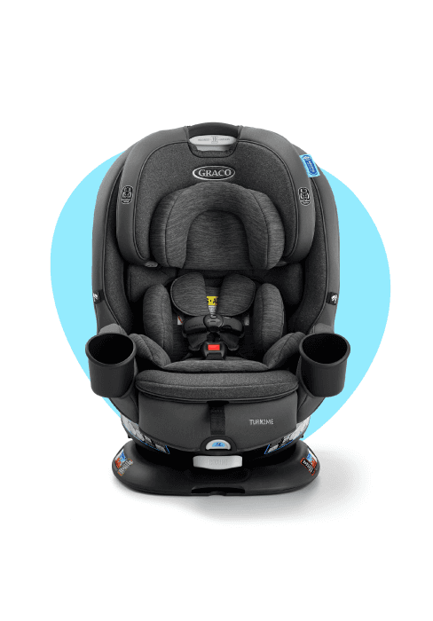 Graco EasyTurn 360 2-in-1 Convertible Car Seat, 360 Degree Rotating Infant to Toddler Rotating Car Seat, 2 Modes Forward and Rear Facing, Slim Design, Solae