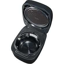 Zojirushi NW-QAC10 5.5-Cup Capacity Flat-Top Induction Cooker and Warmer with Custom Cooking Pan, Double Non-Stick Coating for Easy Clean-Up (Black)