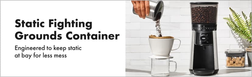 OXO Brew Conical Burr Coffee Grinder , Silver