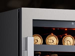 24 Inch Wine Fridge, 54 Bottle Wine Cooler Refrigerator, 40-65°F Wine Refrigerator Glass Door, 3 LED Wine Fridge, Built-in or Freestanding Wine Fridge for Home/Bar/Kitchen (5.65 cu.ft)