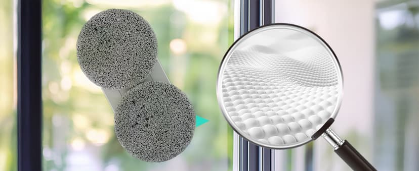 HAUSHOF Robot Window Cleaner with 3800Pa Suction, Auto Water Spray, AI Path Planning & Edge Detection, Remote Control for High-Rise Window, Glass Door