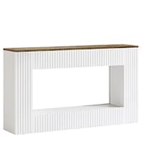 Tribesigns Modern Console Table, 55-Inch Wood Entryway Table with Storage, Narrow Long Sofa Table Behind Couch Table for Living Room, Foyer, Hallway, White