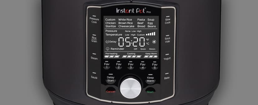 Instant Pot Pro 10-in-1 Pressure Cooker, Slow Cooker, Rice/Grain Cooker, Steamer, Sauté, Sous Vide, Yogurt Maker, Sterilizer, and Warmer, Includes App With Over 800 Recipes, Black, 6 Quart