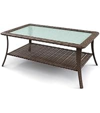 Patio Furniture Set with 6-Inch Thick Cushions, High Back Outdoor Swivel Rocker Chairs, Patio Couch and Ottomans, 6-Piece Easy Assembly Conversation Set for Porch Deck Pool Yard in Blue