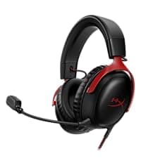 HyperX Cloud Alpha Wireless - Gaming Headset for PC, 300-hour battery life, DTS Headphone:X Spatial Audio, Memory foam, Dual Chamber Drivers, Noise-canceling mic, Durable aluminum frame,Red