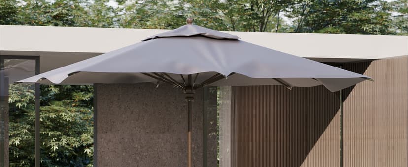 7-Piece Outdoor Dining Set, HDPE All-Weather Patio Table and Chairs Set for 6, Outdoor Patio Furniture Sets with Umbrella Hole for Outside, Deck, Backyard, Garden (Black)