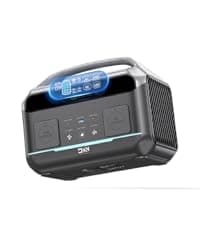 Portable Power Station 600W with Solar Panel 80W, 288Wh LiFePO4 Battery Backup w/2 AC Outlets, 1.7H Fast Charging Solar Generator for Camping, RV Travel, Home Emergencies