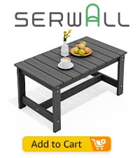 SERWALL HDPE Patio Furniture Set, 10 Pieces Outdoor Sectional Sofa Set, All-Weather Wood-Like Outdoor Sofa Couch with Coffee Table for Deck, Lawn, Grey Frame with Khaki Cushion