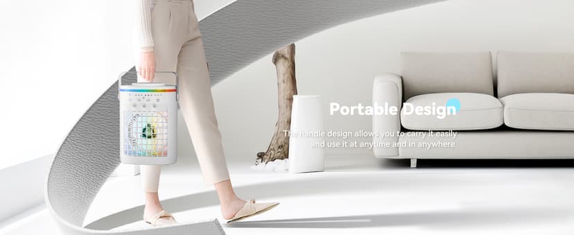 Portable Air Conditioner,Cooling Fan with 3 Speeds &3 Modes,2-8H Timer,1000ml Water Tank, Remote Control,4 in 1 Humidifier, Air Conditioner,Fan,Night Light,Evaporative Air Cooler for Home,Office