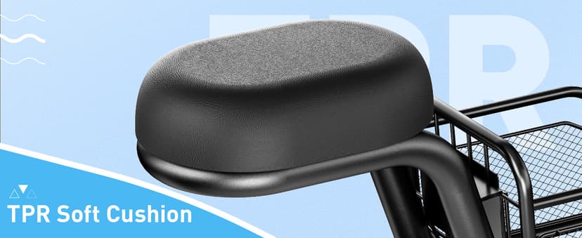 Hiboy Q2 Lite Electric Scooter with Seat for Kids Ages 4-10 - UL Certified, Up to 9.3 MPH with 100W Motor, 3-Speed Adjustable, Rear Basket, LED Neon/Brake Lights, LCD Display