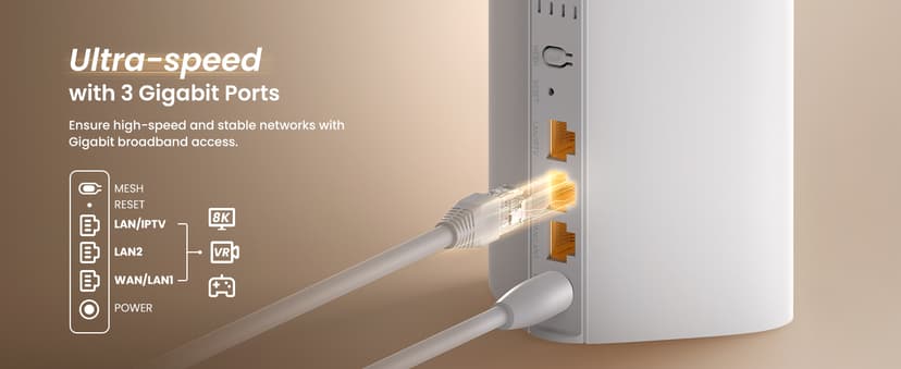 Tenda AX3000 WiFi 6 Mesh System Nova MX12 - Whole Home Covers up to 7000 sq.ft - Dual-Band Mesh Network for 160+ Devices - 1.7 GHz Quad-Core CPU - Replaces Wireless Router - 3-Pack(2025 New Version)