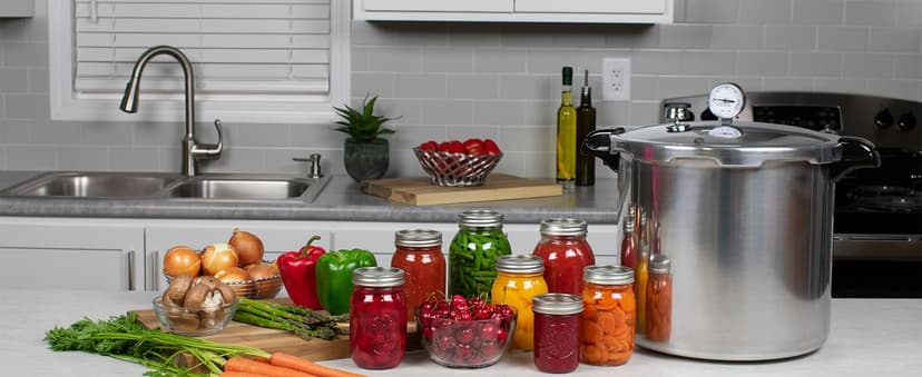 Presto 01784 23-Quart Induction Compatible Pressure Canner, Silver, Aluminum