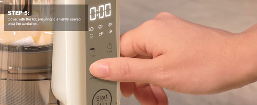 Auto Baby Food Maker, Glass Baby Food Mills, Baby Blender & Steamer and Puree Maker with Auto Cooking, Easy Cleaning, Dishwasher Safe, Cook at Home, Touch Screen Control