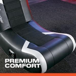 X Rocker Video Gaming Floor Rocker Chair, Built-in Audio, Back to School, Foldable, for Gamers, Bedroom, or Game Room for Boys, Girls, Teens 5-17