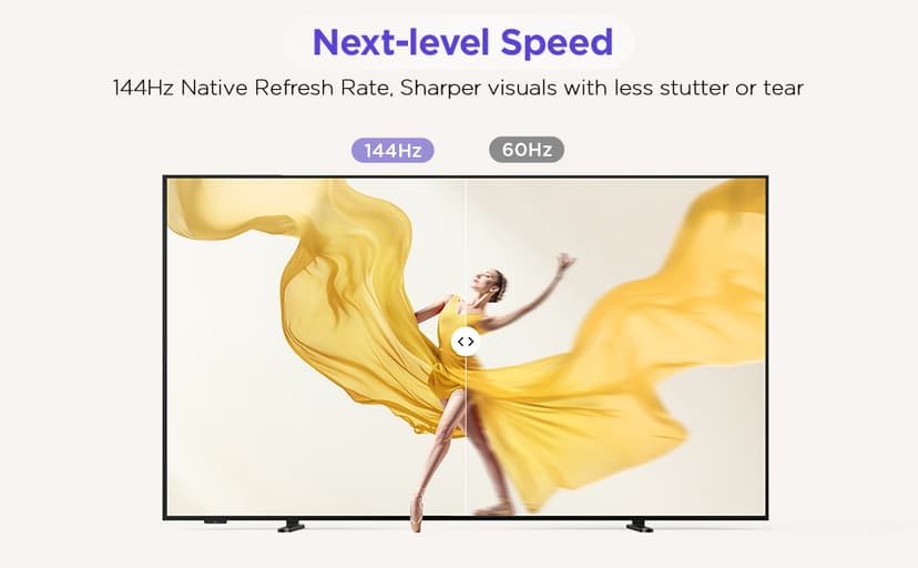 55-Inch Class QLED 4K Smart TV, Ultra-Slim Design Picture TV, 144Hz, HDR, Art Mode w/AI Art, Wide Color Gamut, Dolby Vision IQ, Dolby Atmos, Google Assistant Voice Remote(55F75, 2025 Model)