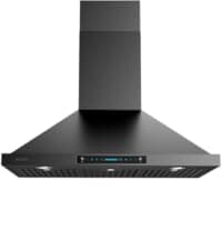 IKTCH 36-inch Wall Mount Range Hood 900 CFM Ducted/Ductless Convertible, Kitchen Chimney Vent Stainless Steel with Gesture Sensing & Touch Control Switch Panel, 2 Pcs Adjustable Lights(IKP02-36'')