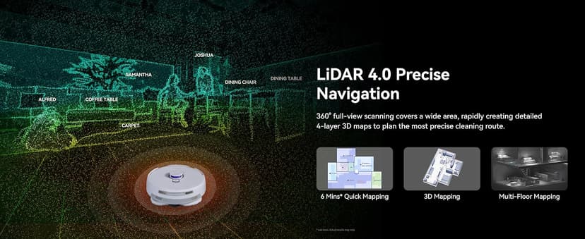 NARWAL Freo Z Ultra Robot Vacuum and Mop Combo, Dual RGB Cameras and Chips, AI Avoidance, 12000Pa Suction, Real-Time Decisions, Adaptive Hot-Water Self Wash & Self Emptying, Pet Hair, Quiet, Grey