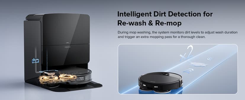 roborock Saros 10R Robot Vacuum and Mop, Powerful Suction, Zero-Tangling, 3.14’’ Ultra Slim, FlexiArm Riser Technology for Carpet & Floor, Corner & Edge Cleaning, Self-Emptying, Hot Air Drying, Black