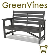 GREENVINES 7-Piece Outdoor-Dining-Set | HDPE Plastic 67'' Table and Chairs Sets for 6 | Patio Furniture | All Weather | Umbrella Hole | Black | for Poolside Garden Backyard