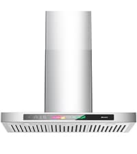 BRANO 30 Inch Wall Mount Range Hood 900 CFM with Voice/Gesture/Touch Control, Stainless Stee Ducted Kitchen Hood Vent with 4 Speed Exhaust Fan, Memory Mode, Adjustable Lights