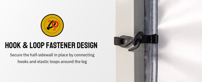 CROWN SHADES 10x10 Pop up Canopy Tent Instant Canopy with 150D Silver Coated Fabric Including 2 Half Sidewalls, 4 Ropes, 8 Stakes, 4 Weight Bags, STO 'N Go Bag, White