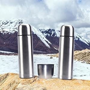 Best Stainless Steel Coffee Thermo | BPA Free & Triple Wall Insulated | Hot Water & Cold Drinks for Hours | Perfect for Biking, Backpack, Camping, Office | Fits Most Car Cupholders (500 ML)