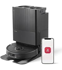 roborock QV 35S Robot Vacuum and Mop, All-in-one Vacuum Cleaner, 10,000Pa Powerful Suction, Self Emptying & Refilling, Self Mop Washing & Air Drying, Anti-Tangle Brushes for Home, Pet Hairs, Black