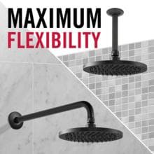 Delta Faucet Single-Spray Touch-Clean Rain Shower Head, Stainless RP50841SS