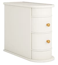 Tribesigns Solid Wood End Table, Fully Assembled Narrow Side Table with Drawers, Pre-Assembled Nightstand Slim Bedside Table for Small Spaces, Living Room, Bedroom, Brown